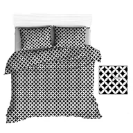 Pościel - Poszewka 50X60 R145 Czarna Maroko Białe 212N - miniaturka - grafika 1