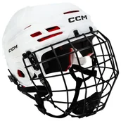 Hokej - Kask hokejowy CCM Tacks 70 Combo White  Senior L - miniaturka - grafika 1