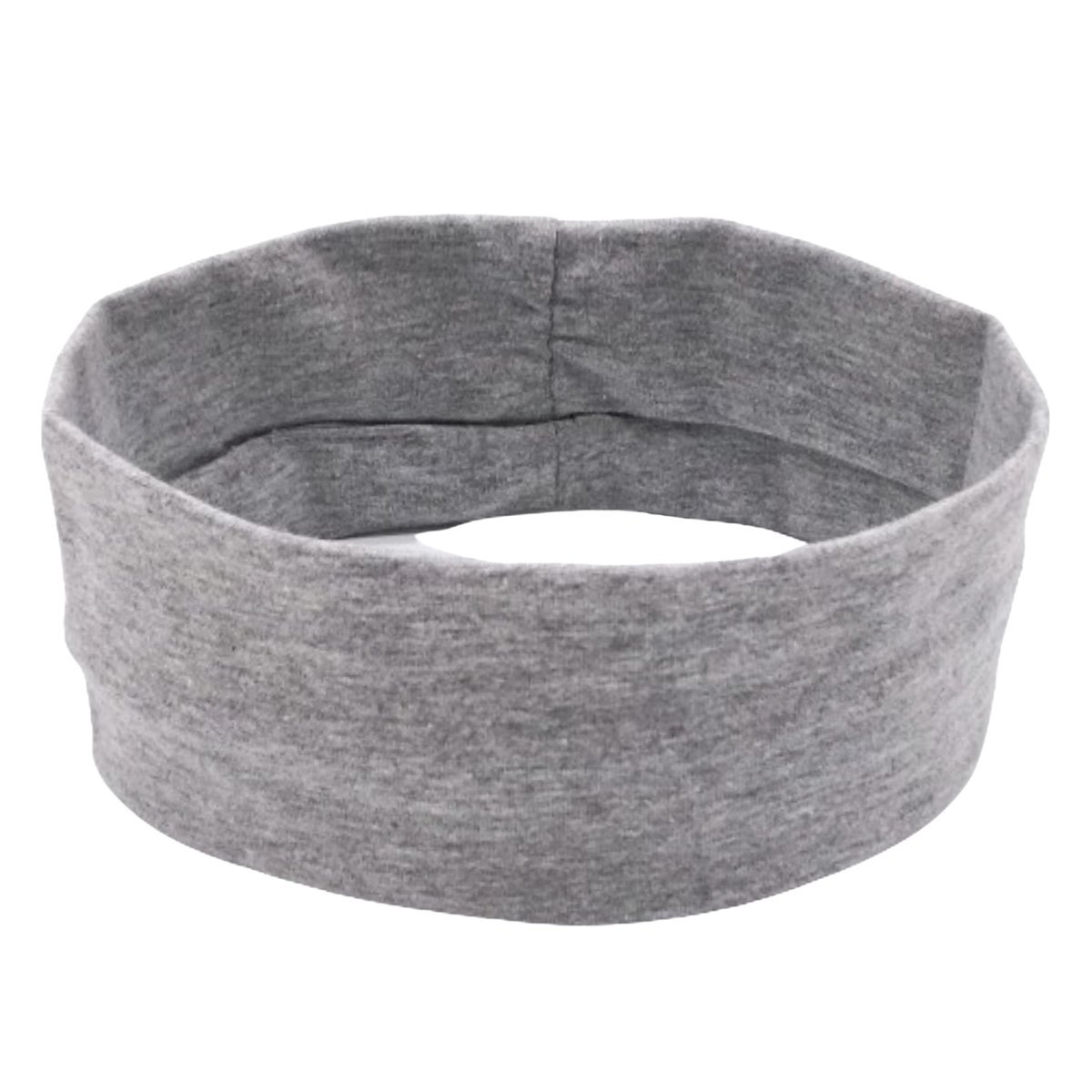 Opaska na Głowę Szara Szeroka do Włosów na Uszy Elastyczna Gładka i Wygodna