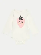 Body dla niemowląt - Coccodrillo Body dziecięce WC4412101UFG Biały - miniaturka - grafika 1