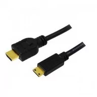 Kable - Logilink Kabel HDMI na miniHDMI 1m Czarny CH0021 - miniaturka - grafika 1