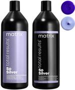 Odżywki do włosów - Matrix Total Results So Silver - zestaw do włosów blond i siwych, szampon 1000ml i odżywka 1000ml 16/zestaw - miniaturka - grafika 1