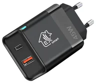Ładowarki do telefonów - Extralink Smart Life 45W, USB-C + USB-A - miniaturka - grafika 1