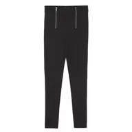 Kombinezony - Cropp - Czarne spodnie z ozdobnymi suwakami - Czarny - miniaturka - grafika 1