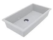 Umywalki - Miraggio Bogota 605 Umywalka podblatowa 66,1x34,6 cm biały połysk 0000493 - miniaturka - grafika 1