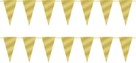 Sylwester - Baner girlanda flagietki złota - 250 cm - miniaturka - grafika 1