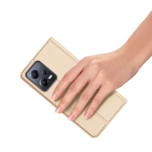Dux Ducis Skin Pro etui do Xiaomi Redmi Note 12 Pro+ pokrowiec z klapką portfel na kartę podstawka złote - Portfele - miniaturka - grafika 7