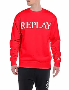 Replay Bluza męska, Ruby Red 656, XS - Bluzy męskie - miniaturka - grafika 1