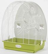 Klatki i wyposażenie dla ptaków - Zolux Klatka ARABESQUE ALICE 49,5x30x41 cm kolor oliwka 104106OLI - miniaturka - grafika 1