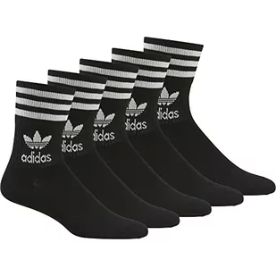 adidas Unisex średnie skarpety, 5 par skarpetek, czarne, XXL - Skarpetki damskie - miniaturka - grafika 1