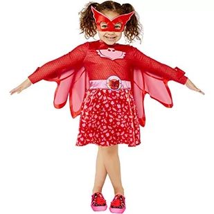 amscan Amscan 9908861 sukienka owletnia, kostium na Halloween, wiek 4-6, czerwona 9908861 - Sukienki i spódniczki dla dziewczynek - miniaturka - grafika 1