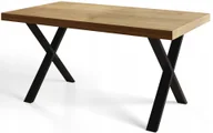 Stoły - Stół rozkładany 180/280 Loft metalowe nogi X - miniaturka - grafika 1
