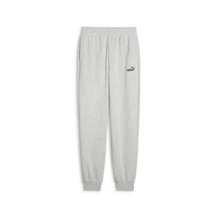 PUMA ESS Small No. 1 Logo Comfort Spodnie dresowe z wysokim stanem TR cl Jasnoszary wrzosowy - Spodnie rowerowe - miniaturka - grafika 1