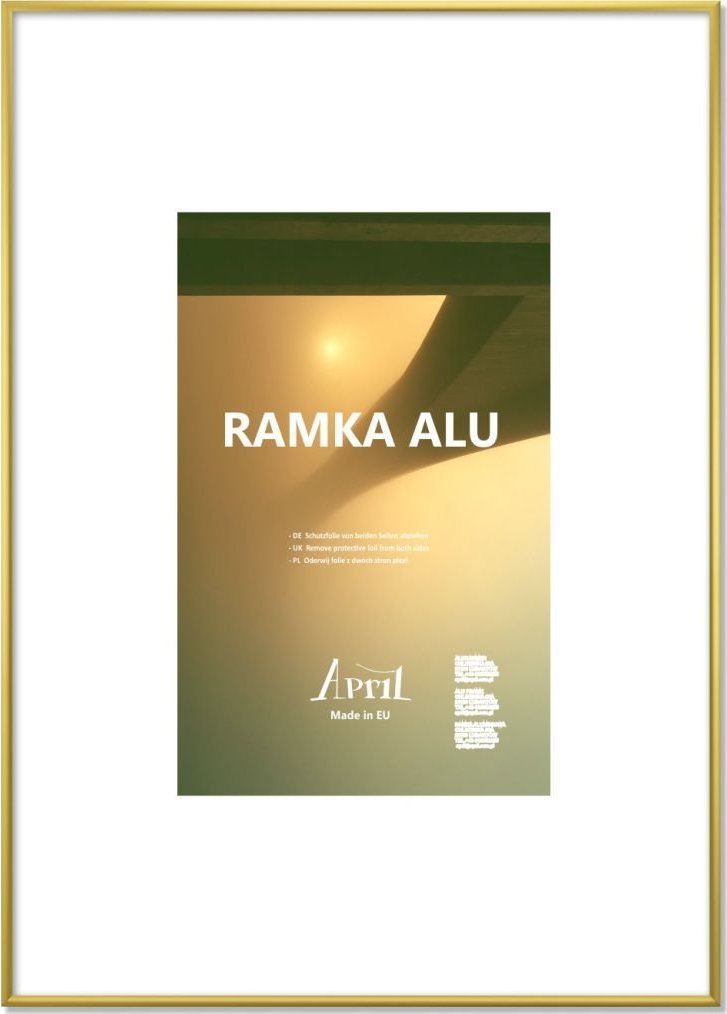 Ramka FPU APRIL Ramka ALU A5 złota, matowa RA20