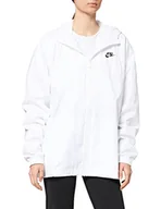 Kurtki damskie - Nike Damska kurtka W NSW Rpl Wr Essntl WVN JKT, biały/czarny, M DD5852 - miniaturka - grafika 1