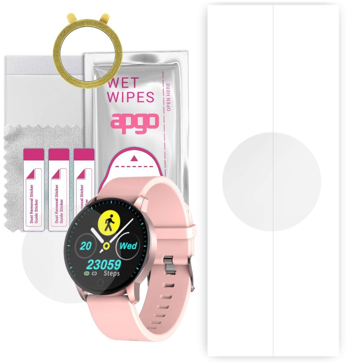 1x Folia hydrożelowa do Garett Women Lily - apgo Smartwatch Hydrogel Protection Ochrona na ekran smartwatcha