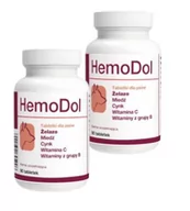 Suplementy i witaminy dla psów - HemoDol 2x90 tabletek - miniaturka - grafika 1