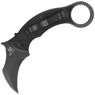 Noże - Nóż składany FOX Tribal K Karambit Black G10, Black Top Shield N690Co by Doug Marcaida (FX-802) - miniaturka - grafika 1