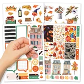 Scrapbooking - Zestaw naklejek do Planera, Bujo, Kalendarza, notatnika - Jesień - miniaturka - grafika 1