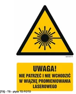 Tablice BHP - SIGNPROJECT GF014 - Uwaga 350x525 - miniaturka - grafika 1