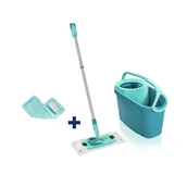 Miotły, szufle, mopy - Leifheit Clean Twist M Ergo Set + nakładka wymienna Static Plus GRATIS - miniaturka - grafika 1