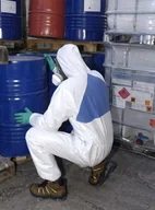 Odzież robocza - 3M Kombinezon ochronny Rozmiar: XXL Biały, Niebieski - miniaturka - grafika 1