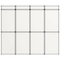 Ekrany projekcyjne - 12-panelowa, składana ścianka wystawiennicza, 242x200 cm, biała - miniaturka - grafika 1