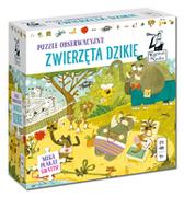 Kapitan Nauka . Puzzle obserwacyjne 54 elemety. Zwierzęta dzikie