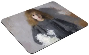 Podkładka Dziewczyna z chryzantemami Olga Boznańska 60x40cm - Podkładki pod mysz - miniaturka - grafika 1