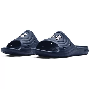 Under Armour, Klapki męskie Locker IV SL, 3023758-401, Granatowe, Rozmiar 45 - Klapki i japonki męskie - miniaturka - grafika 1