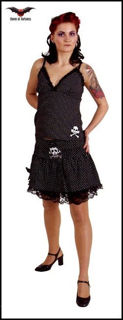 spódniczka w kropki QUEEN OF DARKNESS-28