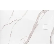 Brodziki prysznicowe - Rea Brodzik prysznicowy Magnum CARRARA WHITE 80x100 - miniaturka - grafika 1