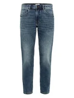 Spodnie męskie - Camel Active Dżinsy - Tapered fit - w kolorze niebiesko-granatowym - miniaturka - grafika 1