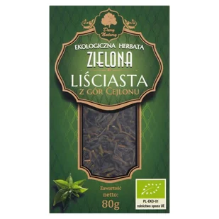 Dary Natury herbata zielona liściasta EKO 80 g - Herbata - miniaturka - grafika 1