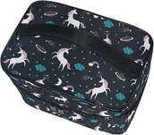 Kosmetyczki, organizery i kuferki - Kosmetyczka Kuferek Damski Organizer Podróżny Saszetka na kosmetyki Unicorn - miniaturka - grafika 1