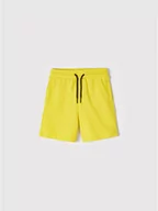 Spodnie i spodenki dla dziewczynek - Mayoral Szorty sportowe 611 Żółty Regular Fit - miniaturka - grafika 1