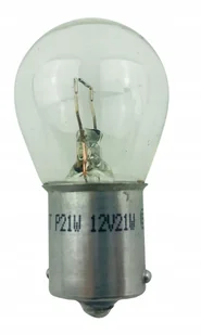 Żarówka Szklana P21/5W BA15s 1156 12V Biała 1szt - Żarówki samochodowe - miniaturka - grafika 1
