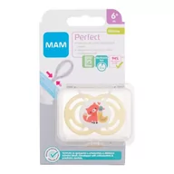 Smoczki uspokajające - MAM Perfect Silicone Pacifier 6m+ Fox smoczek 1 szt dla dzieci - miniaturka - grafika 1