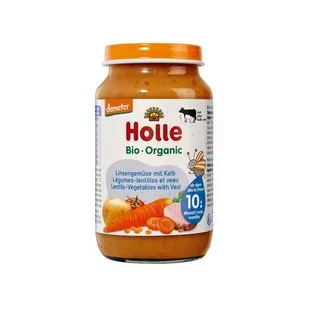 Holle Obiadek Soczewica-warzywa z cielęciną po 10. miesiącu 220 g Bio - Dania dla dzieci - miniaturka - grafika 1