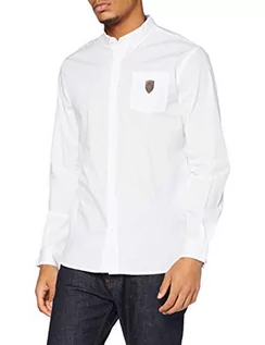 Koszule męskie - Kappa Męska koszula City Popeline ASM, biała, M - grafika 1