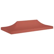 Pawilony ogrodowe - vidaXL Dach do namiotu imprezowego, 6 x 3 m, terakota, 270 g/m - miniaturka - grafika 1