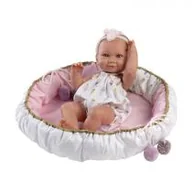 Lalki dla dziewczynek - Lalka winylowa bobas Nica w kokoniku 40cm Llorens - miniaturka - grafika 1