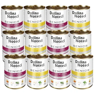 Dolina Noteci PREMIUM Senior Mix Smaków 12x400g - Mokra karma dla psów - miniaturka - grafika 1