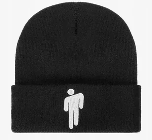 Czapka zimowa beanie Billie Eilish Bad Guy czarna prezent streetwear Y2K - Czapki damskie - miniaturka - grafika 1