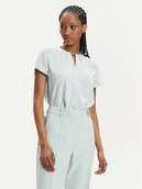 Bluzki damskie - Calvin Klein Bluzka K20K207062 Błękitny Regular Fit - miniaturka - grafika 1