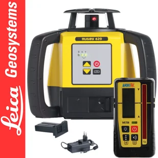 Niwelator laserowy Rugby 620 Leica + Detektor laserowy MTR-95R Androtec - Sprzęt geodezyjny - miniaturka - grafika 1
