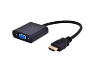 Huby USB - Gembird Adapter A-HDMI-VGA-03 (HDMI M - D-Sub (VGA) F; 0,15m; kolor czarny) 2_380074 - miniaturka - grafika 1