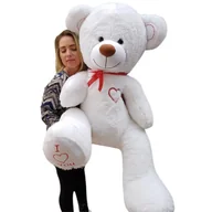 Maskotki i pluszaki - Duży miś pluszowy XXL 160cm  - CAŁY BIAŁY - miniaturka - grafika 1