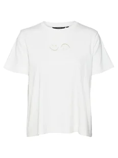 Vero Moda Koszulka w kolorze białym - Koszulki i topy damskie - miniaturka - grafika 1