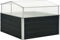 Szklarnie ogrodowe - Prolenta Premium - Szklarnia Antracyt 100x100x77 cm Stal ocynkowana - miniaturka - grafika 1